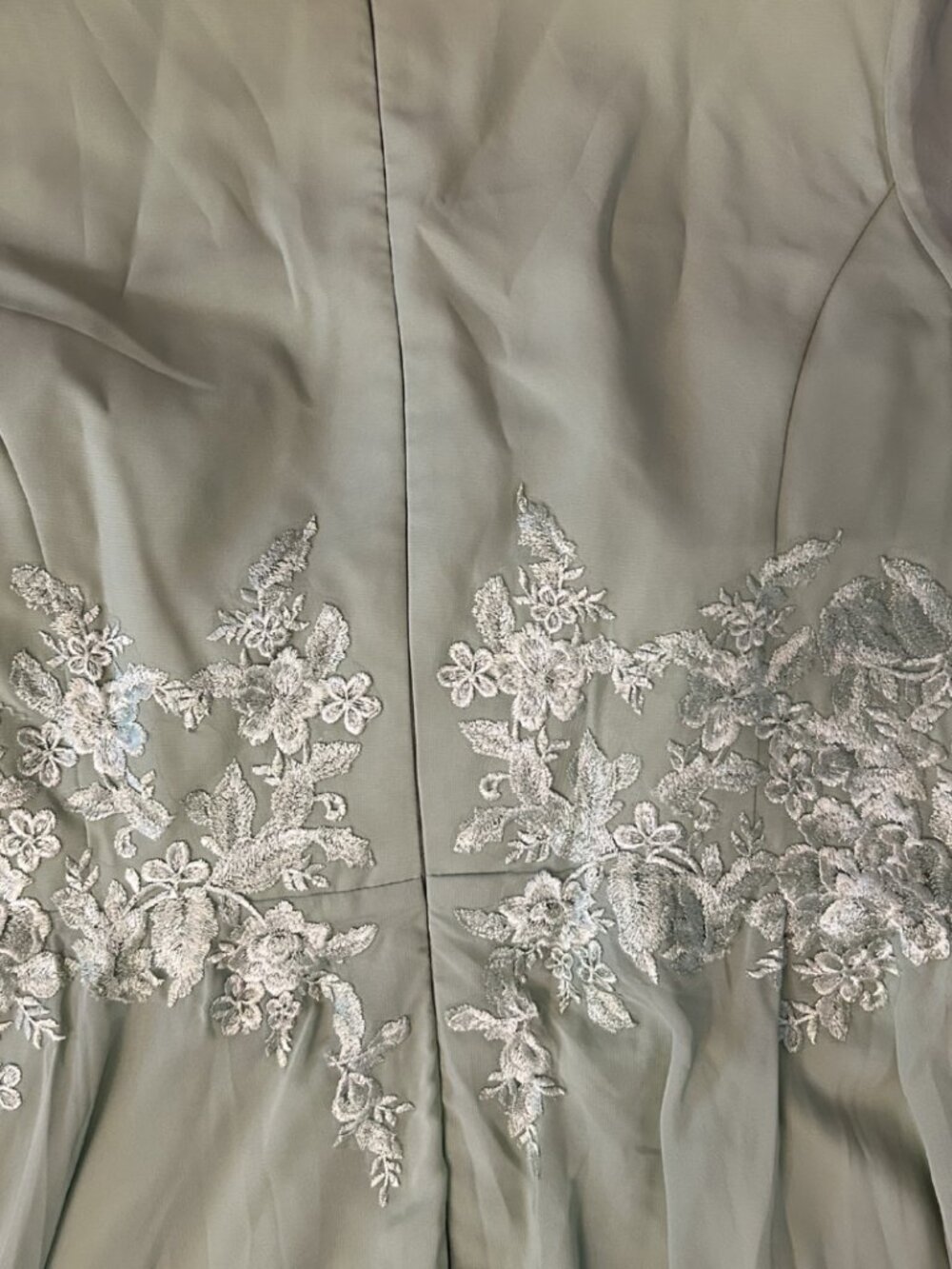 NWT Cicinia Long Sleeves Ankle Length Chiffon Mother Of The Bride Dusty Sage - Picture 13 of 13